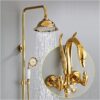 Bathroom Shower Faucet Set Gold Swan Bathroom
