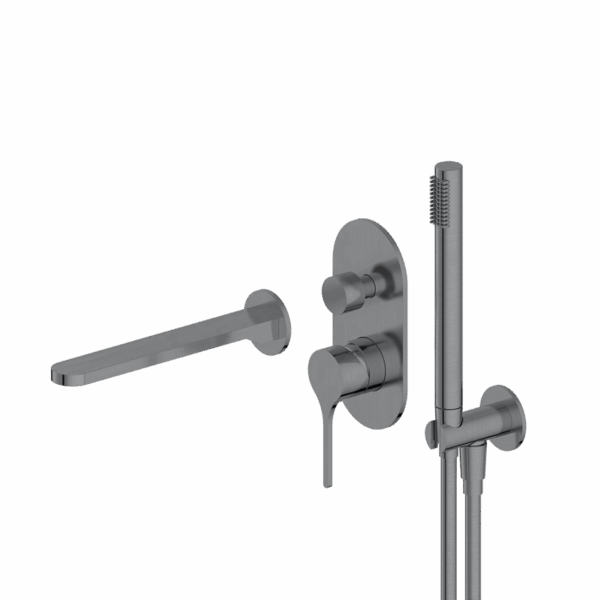 Bathroom Shower Stainless Steel Concealed Hot and Cold Standing Bathtub Shower Set