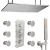 Bathroom Thermostatic Shower System with Body Jets