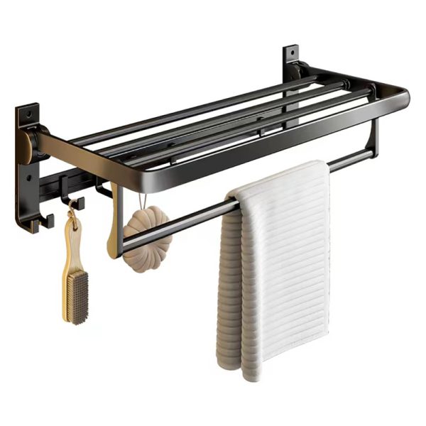 Bathroom Towel Shelf Wall Mount Modern Stainless Steel Towel Shelf