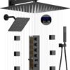 Black Color Shower Set with Digital Display