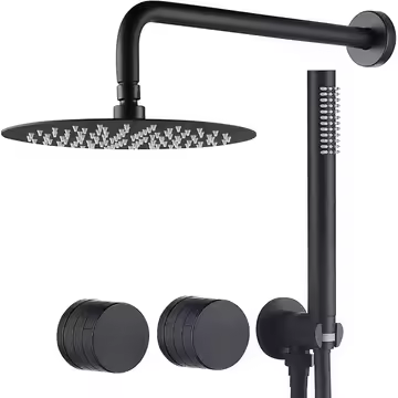 Black Shower Set Wall Mounted Shower System Bathroom Shower Faucets