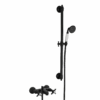 Black Shower With Sliding Rod Frame Hot