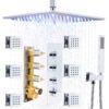Brass 12 Inch Shower Rain Head Set