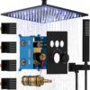 Brass Shower Jets System 12 Inch Ceiling