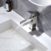 Brush Nickel Finished Tap Deck Mounted Waterfall
