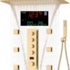 Brushed Gold Digital Diverter Shower Faucet Set