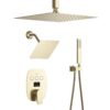 Brushed Gold Full Body Shower System Luxury
