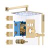 Brushed Gold Rain Full Body Spray Shower