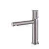 Brushed Nickel Copper Basin Faucet Hot and