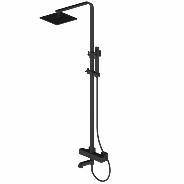 CE Certified Wall-Mounted 3-Way Rainfall Thermostatic Shower Set Modern Style Stainless Steel Ceramic Brass Bathroom Accessories