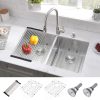 CUPC 32 30 Inch Multifunction Double Bowl