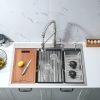 CUPC 33 Inch Ledge Workstation Kitchen Sink 60/40 Double Bowl Topmount Kitchen Sink CUPC 33 Inch Ledge Workstation Kitchen Sink CUPC 33 Inch Ledge Workstation Kitchen Sink