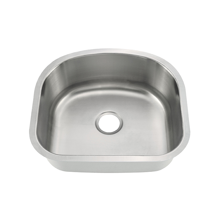 CUPC Undermount Crescent Sink 18 Gauge T-304 Stainless Steel Single D Bowl Kitchen Sink CUPC Undermount Crescent Sink 18 Gauge T CUPC Undermount Crescent Sink 18 Gauge T-304 Stainless Steel Single D Bowl Kitchen Sink