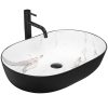 Ceramic Bathroom Lavabo Black White Marble Basin.jpg 800x800