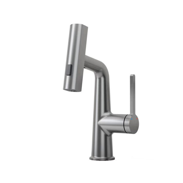 Cheap Deck Mounted Single Handle Brass Core Zinc Body Round Basin Faucet for Bathroom Sink