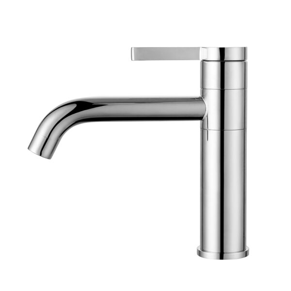 Chrome Brass Basin Faucet Deck Mounted Single Lever Hot Cold Water Washroom Faucet for Hotels Bathroom Faucets
