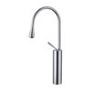 Chrome Brass High Bathroom Faucet Single Lever