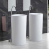 Chrome Finished Floor Mounted Single Handle Brass