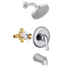 Chrome Plated Thermostatic Bathroom Wall Mounted Shower