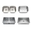 Cupc 2 Bowl Handmade Farmhouse Stainless Steel Basin Sink Under Counter Single Double Bowl Undermount Pressed Kitchen Sink Cupc 2 Bowl Handmade Farmhouse Stainless Steel Cupc 2 Bowl Handmade Farmhouse Stainless Steel