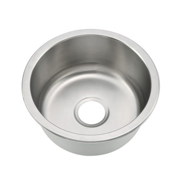 Round Bowl Undermont Topmount Stainless Steel Bathroom Kitchen Sink