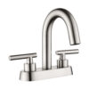 Deck Mounted 3 Hole Bathroom Faucet Dual