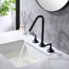 Deck Mounted 3 Hole Faucet Dual Handle