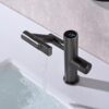 Digital Waterfall Deck Mounted Bathroom Basin Faucet