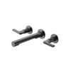 Dual Handle Gun Black Finished Basin Mixer