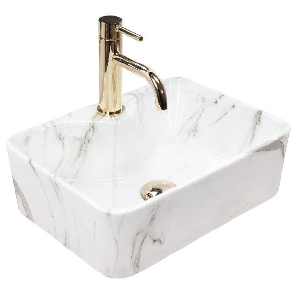 Factory Price Direct Bathroom Ceramic Sanitary Ware Above Counter Basin Marble Design Wash Hand Sink