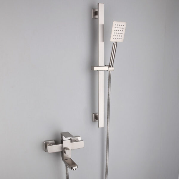 Factory Sale Contemporary Stainless Steel Bath Shower Faucet Set Brushed Finish Bath Tub Water Mixer Tap SF1627 Polished Chrome