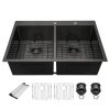 Factory Wholesale Black Double Bowl Kitchen Sink.jpg 800x800