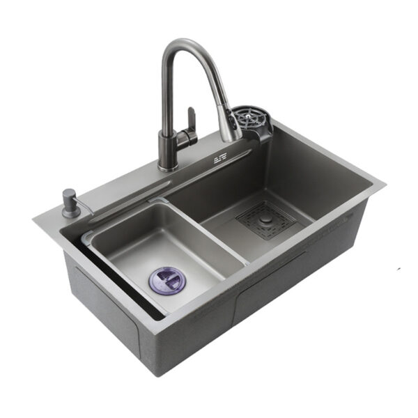 Factory direct kitchen stainless steel sink thickened 304 under counter basin large single sink vegetable sink 6