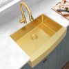 Golden Semi Inset Undermount Kitchen Sink 304