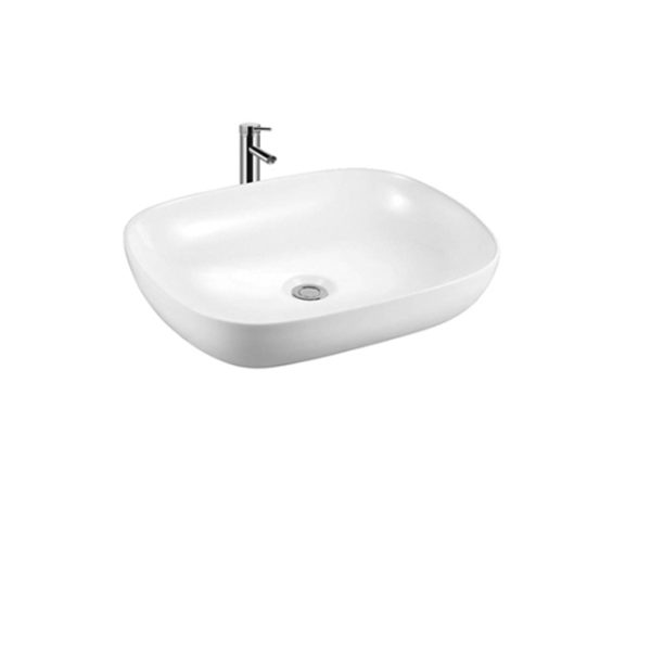 Good Quality Hot Sale Bathroom  Sanitary Ware Counter Top  Rectangular Ceramic  Sink Lavabo Art Wash Basin