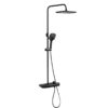 Gun Gray Digital Display Brass Thermostatic Shower