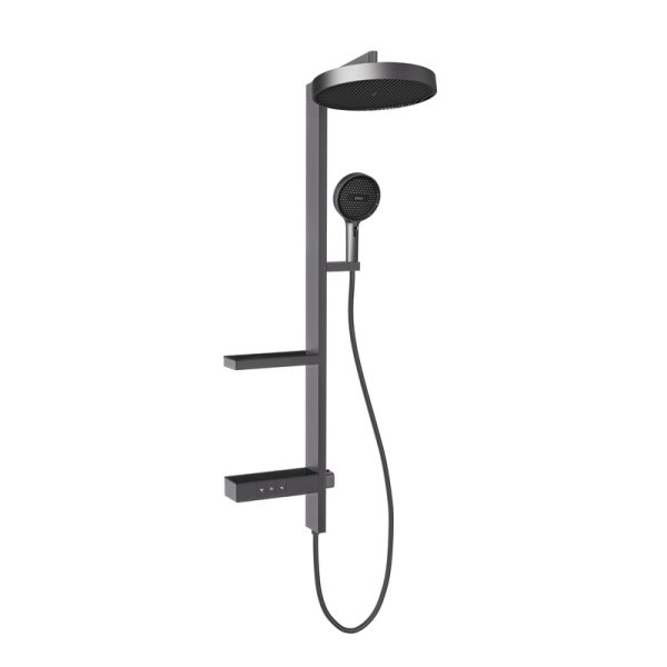 Gun Grey Wall Mounted Bathroom Shower System Set Rainfall Shower Mixer Set Shower Faucet Set