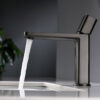 Gun Metal Basin Mixer Faucet Deck Mounted
