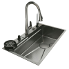 Handmade Black Nano Honeycomb Embossed Stainless Steel.png 800x800