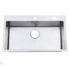 Handmade Modern Kitchen Sink with Single Bowl