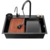 Handmade Modern Piano Key Single Bowl Kitchen