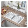 Handmade White Stainless Steel Single Bowl Sink