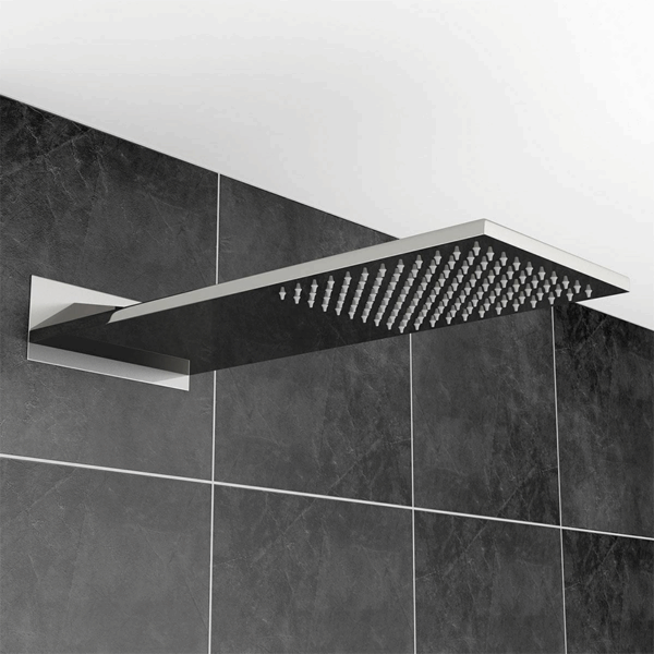 High Pressure Bathroom Rain Fall Chrome Wall Mounted Shower Head Waterfall Shower Head