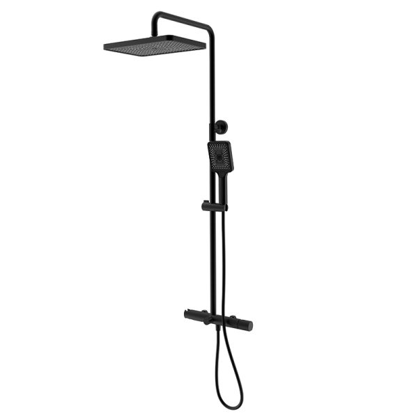 High-Pressure Luxury Hotel Bath Shower Faucets Single-Handle Brass Handheld Mixer Hot Cold Pause Shower Sets