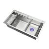 High Quality Stainless Steel Handmade Kitchen Sink Modern Design Single Bowl with Drainer Simple Style Counter Installation High Quality Stainless Steel Handmade Kitchen Sink 2 High Quality Stainless Steel Handmade Kitchen Sink 2
