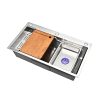 High Quality Stainless Steel Handmade Kitchen Sink Modern Design Single Bowl with Drainer Simple Style Counter Installation High Quality Stainless Steel Handmade Kitchen Sink 4 High Quality Stainless Steel Handmade Kitchen Sink 4