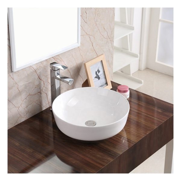 Home Hotel Light Luxury Round Sinks Basins Custom Modern Bathroom Ceramic Wash Hand Basins