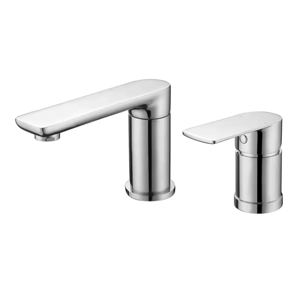 Hot and Cold Water Basin Faucet Brass Basin Faucet 2 Holes Sink Copper Mixer Tap Bathroom Faucet