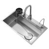 Household Thickened 3.0MM Small Rice Grain Stainless Steel Sink Honeycomb Embossed Kitchen Large Single Sink Household Thickened 3 0MM Small Rice Grain Household Thickened 3 0MM Small Rice Grain